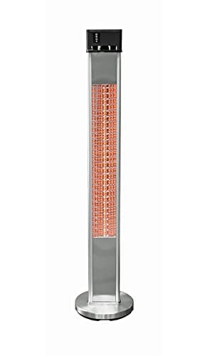 EnerG+ Infrared Electric Outdoor Heater Freestanding with Remote,Silver