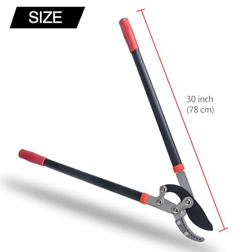 Loppers for Tree Trimming Heavy Duty 30 Inch Tree Branch Cutter Tree Trimmer With Compound Action Anvil Lopper With 2 Inch Cutting Capacity (1pcs)