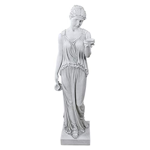 Design Toscano KY71304 Hebe of Youth Garden Statue, Large, Antique Stone