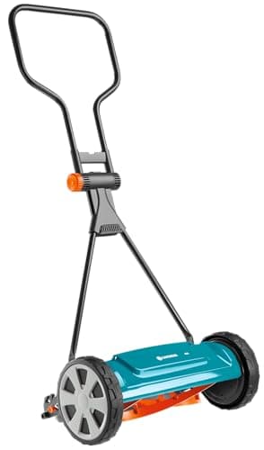 GARDENA (4018) Classic 16" Reel Lawn Mower with 5 Blades. Perfect Cut Every time for meticulous Yards. Eco-Friendly, Made in Europe
