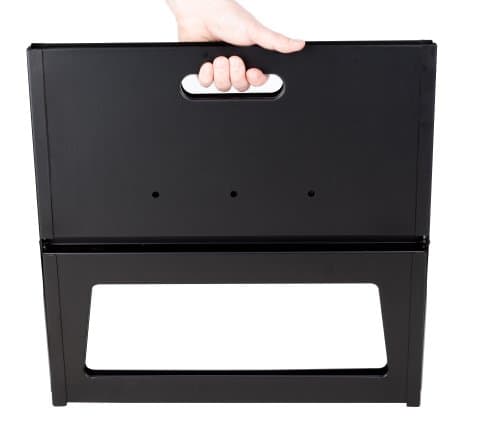 Fire Sense 60508 Notebook BBQ Grill 3.5mm Cooking Bars Instant Foldable & Easy Portability For Outdoor Barbecues Camping Traveling Picnics Garden Beach Party - Black