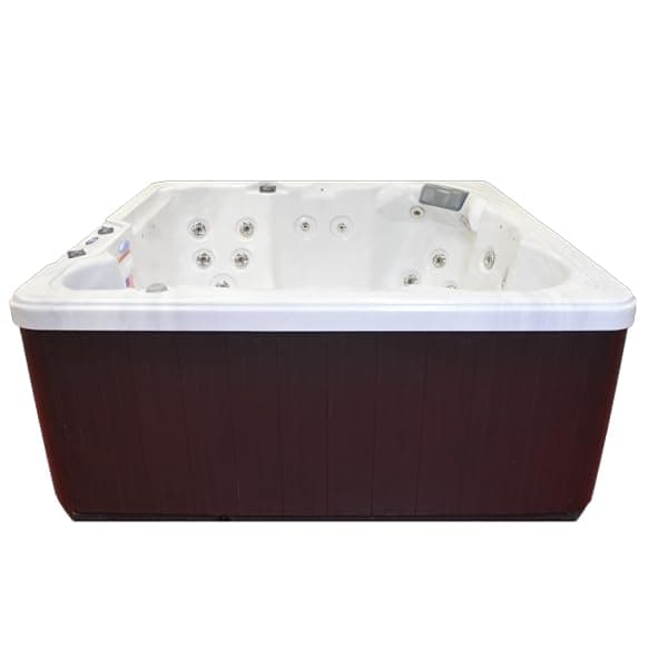 Hudson Bay HB29 6-Person Hot Tub with 29 Therapy Jets and Digital Controls – Sterling Acrylic Interior and Mocha Exterior Cabinet - Ideal for Backyard Relaxation and Hydrotherapy