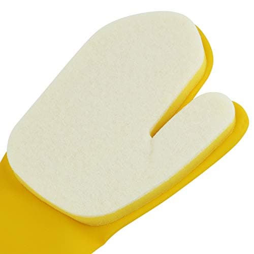 2 X Pool Cleaning Gloves for Swimming Pool Hot Tub Spa Scrubbing Mitt Waterproof Latex Gloves with Scouring Pad