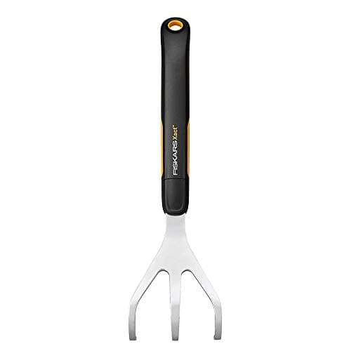 Fiskars Xact Hand Cultivator, Stainless Steel Weeder with SoftGrip Handle, Durable Garden Tool for Loosening and Aerating Soil, Ideal for Flower Beds and Garden Beds