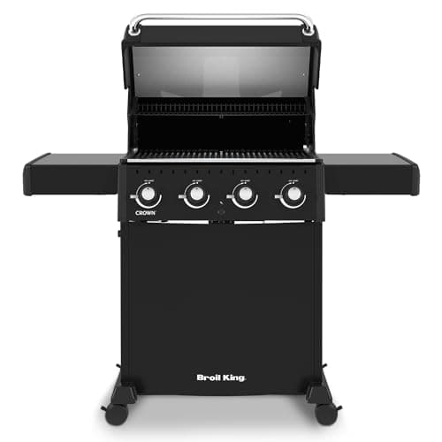 Broil King 865054 Crown 410, Liquid Propane (LP), Black
