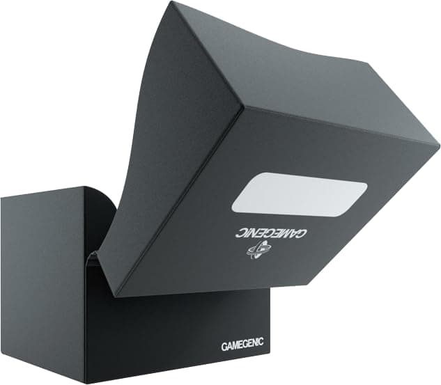 GameGenic Card Deck Box Side - Side Holder XL Black 100CT – Durable and Sturdy TCG, OCG Card Storage – Compatible with Pokemon Yugioh Commander and MTG Magic: The Gathering Cards
