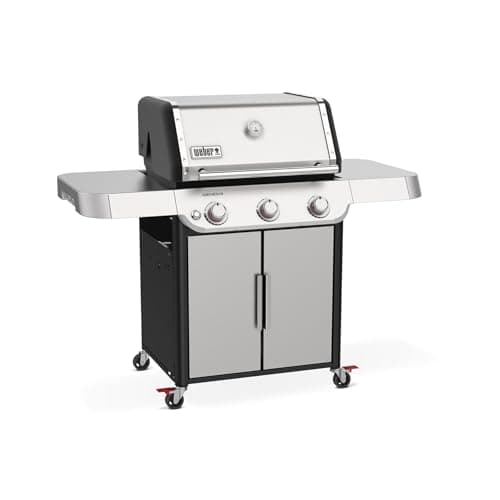 Weber Genesis S-315 Liquid Propane Gas Grill, Stainless Steel