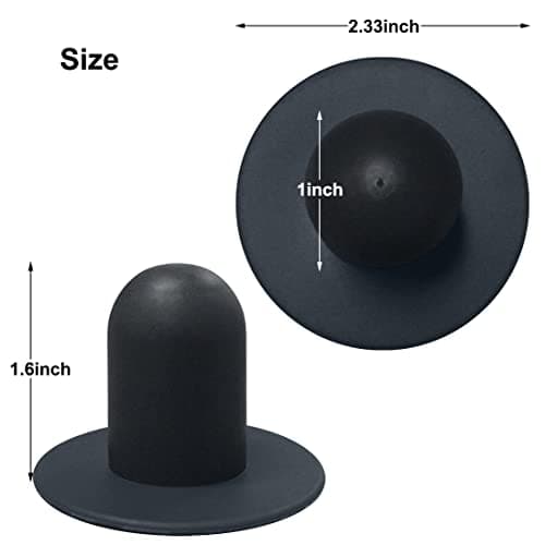 4 PCS Swimming Pool Pump Strainer Hole Plug Replacement for Bestway & Intex Pools Ground Swimming Plug Wall Plug Stopper (Black)