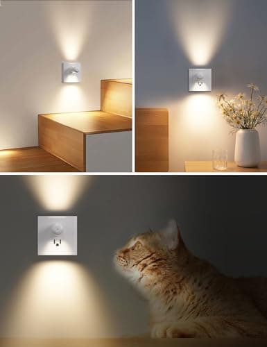 6-Pack LED Night Light Plug-in Wall Outlet Light, Soft White,Dusk to Dawn Nightlight,Ambient Lighting,Nightlight for Bedroom, Bathroom, Nursery, Hallway, Kitchen