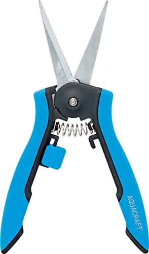 6.5” Gardening Tools Trimmer Pruning Snip, Pruning Scissors with Straight Stainless Steel Precision Blades