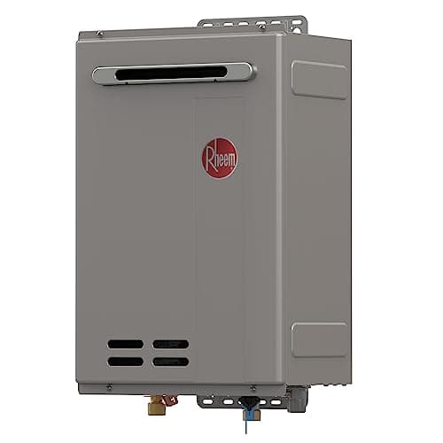Rheem RTG-84XLN-3 High Efficiency Non-Condensing Outdoor Tankless Natural Gas Water Heater, 8.4 GPM