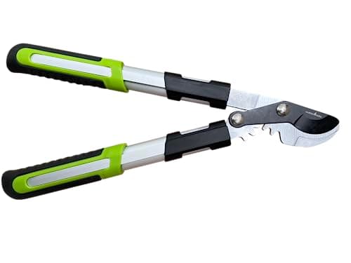 GARDEN GURU Bypass Loppers Tree Trimmer Clipper 3X Cutting Power Gardening Loppers Pruning Shear, Comfort Grip Handles, High Carbon Steel Blade, Heavy Duty Branch Cutter, Cut Thick Branches w Ease (2)
