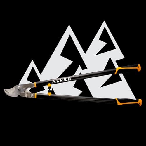 Alpen Weisshorn 280 Loppers, Cuts 1.58" Diameter - 32" Cam-Assisted Professional Garden Bypass Lopper and Tree Trimmer - Japanese High Carbon Steel Blades