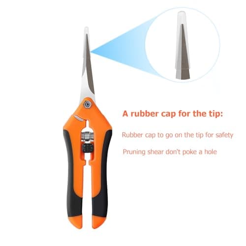 BEoffer 4 Pack Pruning Shears, 6.5 Inch Garden Scissors Gardening Hand Pruning Snips with Straight Stainless Steel Precision Blades for Gardening Flower Plant Precise Trimming and Pruning Maintenance
