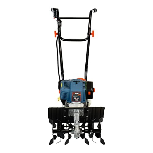 SENIX 4QL 4-Cycle Gas Powered Tiller Cultivator, 46cc Full Crank Engine, 15-Inch Tilling Width, 8-Inch Tilling Depth, Easy Start, Foldable Handles for Compact Storage (TL4QL-L1)
