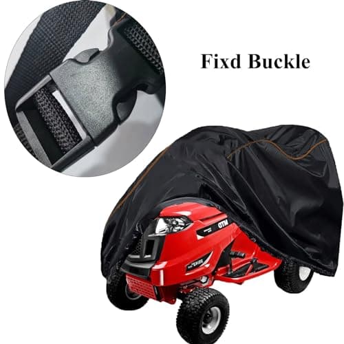 Riding Lawn Mower Cover Tractor 420D Compatible with up to 35 inch Decks Cub Cadet,Troy-Bilt,Husqvarna,MTD,Greenworks, EGO,Craftsman,Honda Windproof Outdoor with Storage