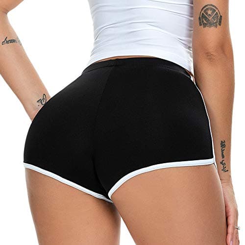 Women's Sexy Booty Shorts Retro Dolphin Shorts Sports Yoga Gym Running Hot Pants