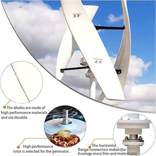 Wind Mill Generator Kit,Vertical Wind Turbine,Wind Turbine Generator Kit for Home,Wind Turbine Generator Kit,with Controller for Home,Business,Industrial Energy Supply,12V-5000W