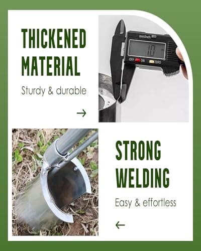 Bulb Planter Tool,2025 New Gardening Bulb Transplanter,Stainless Steel Fruit Tree Seedling Transplanter,Heavy Duty Stainless Steel Seed Planting Tools for Flowers Digging Holes Sowing Plant Bulb(1PCS