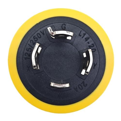 Parkworld 884975 Generator Adapter 4-Prong Locking 20A L14-20 Plug to 30A Locking L14-30 Receptacle