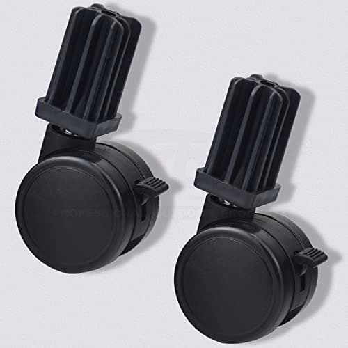 Caster Wheel Gas Grills/Stem Style Locking Swivel Caster 6414 306414 for Weber, Genesis, Summit, Silver, Spirit Gas Grills, Includes Caster Insert (2 5/16" in Diameter) (2)