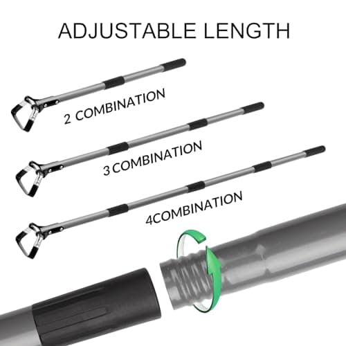 Walensee Action Hoe for Weeding Stirrup Hoe Tools for Garden Hula-Ho with Adjustable 36-66 Inch Scuffle Loop Hoe Gardening Weeder Cultivator Durable Handle Weeding Rake with Cushioned Grip