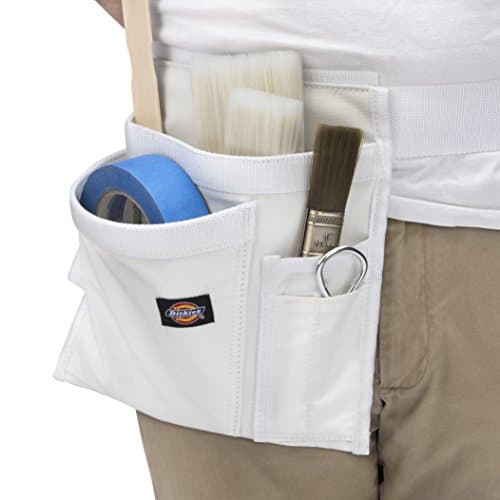 Dickies 5-Pocket Single Side Tool Belt Pouch/Work Apron, Durable Canvas Construction, Adjustable Belt for Custom Fit