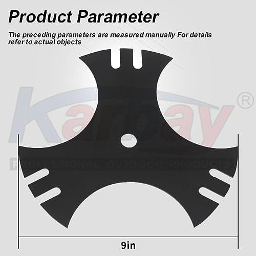 2 Pack 79cc Tri-Tip Blade Compatible with Earthquake 41273 79cc 4-Cycle Walk-Behind Edger, Help Accomplish Lawn, Sidewalk and Driveway Edging Tasks