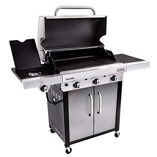 Char-Broil® Performance Series™ TRU-Infrared Cooking Technology 3-Burner with Side Burner Cabinet Style Propane Gas Stainless Steel Grill - 463371719