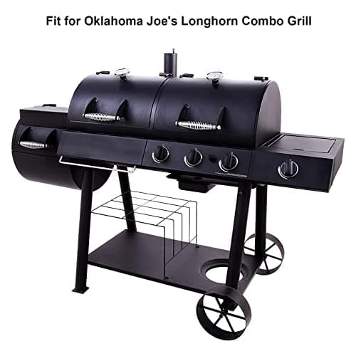 Utheer Grill Parts for Oklahoma Joe's Longhorn Combo 3-Burner Charcoal/Gas Smoker, Oklahoma Joes Grill Replacement Parts For 15202029 12201767 14201767, Heavy Duty Oklahoma Joe Smoker Accessories