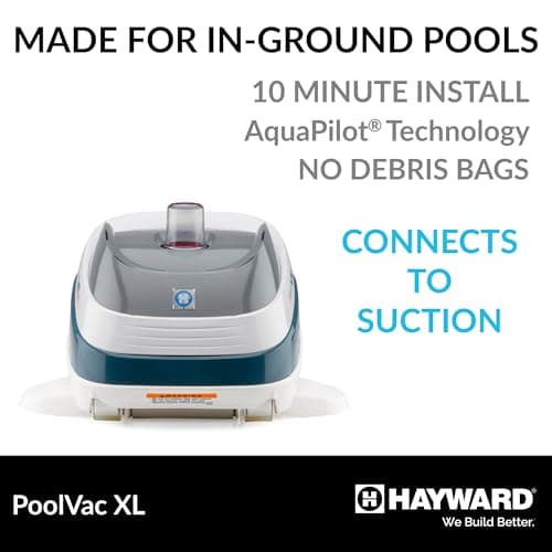 Hayward W32025ADC PoolVac XL Suction Pool Cleaner for In-Ground Gunite Pools up to 20 x 40 ft. with 40 ft. Hose (Automatic Pool Vacuum)