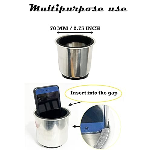 Magnetic Cup Holder Beverage Holder Drink/Can Holder - Strong Magnet Sticks Good to The Farm Tractor - Horizontal Surface Mounting (with Buffer Protection Layer) for Riding Mower,Forklift,Lawnmower
