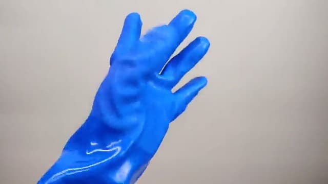 MUMUKE Long Waterproof Gloves, Long Chemical Gloves, Reusable, Padded Cotton Lined/Acid & Oil Resistant 28 inch