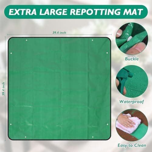 Garden Tool Set 39 Piece, Succulent Set, 9 Piece Heavy-Duty Tool Set, 39.4-inch Gardening mat, Indoor and Outdoor Gardening Tool, Essential Tool Gifts for Men, Women, and Beginners