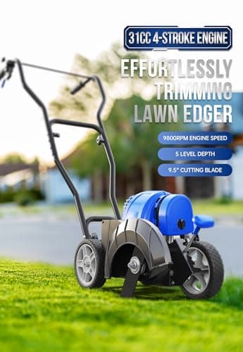 Sidewalk Edger Lawn Tool Gas 31cc WB31CCED, Blue