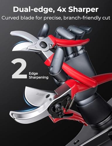 SOLOTODO 8.5" SK5 Bypass Pruning Shears for Gardening, 4x Sharper Garden Shears Clippers Scissors, Professional Pruners for Gardening Gifts for Women Men, Japanese Steel German Technique, Non-breaking