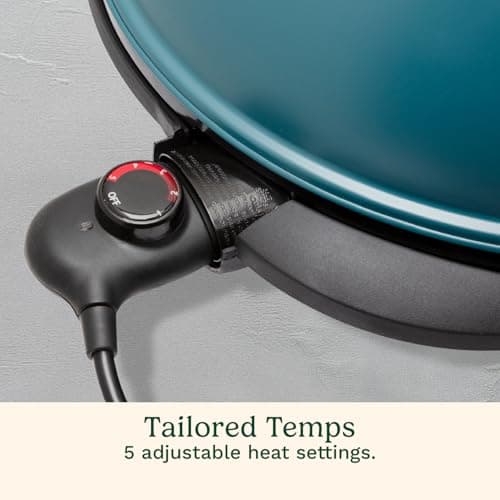 Cuisinart Indoor/Outdoor Electric Griddle, 2-in-1 Portable BBQ with Flat Top Non-Stick Cooking Surface, Adjustable Heat, Stand/Tabletop Options for Cookouts, Barbecues & Small Spaces, No Tools Needed