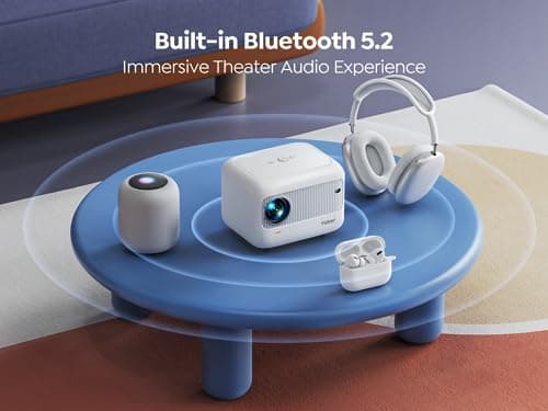 [Electric Focus]Mini Projector with 5G WiFi and Bluetooth 5.2,YABER 1080P Outdoor Projector Support ±40° Keystone Correction,Portable Projector for Phone/ TV Stick/Laptop/PS5