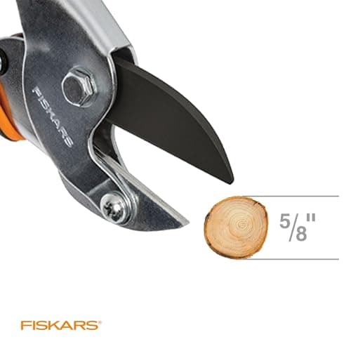 Fiskars Anvil Pruner, 5/8-Inch Cut Capacity Branch Cutter with Power-Lever Technology That Provides More Cutting Power, Best for Dry, Dead Stems and Small Branches