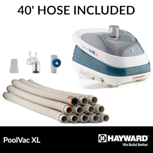 Hayward W32025ADC PoolVac XL Suction Pool Cleaner for In-Ground Gunite Pools up to 20 x 40 ft. with 40 ft. Hose (Automatic Pool Vacuum)
