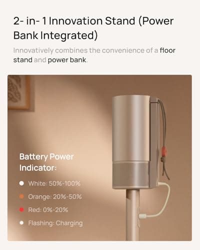 XGIMI MoGo 3 Pro NEW Outdoor Projector with PowerBase Stand, 2.5hrs Battery, Google TV with Licensed Netflix, Build-in Adjustable Stand, 450 ISO Lumens, ISA 2.0, 2 x 5W Harman Kardon