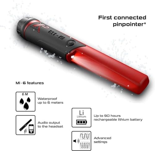 XP Metal Detectors ORX Detector - Specialized in Gold Hunting - with MI-6 pinpointer, HF Elliptical Coil (9.5x5'') up to 80kHz, Remote Control and S-Telescopic Lite Stem, (ORX-ELLHFRCE-MI6)