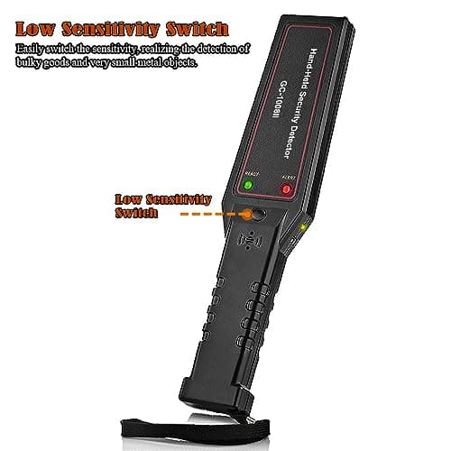 Hand Held Metal Detector,V·RESOURCING Portable High Sensitivity Metal Detector with Low Sensitivity Switch,for Security Inspection,Detecting Electronic Product, Metal Object