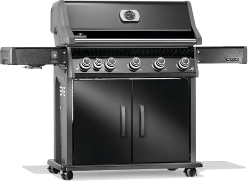 Napoleon Rogue PRO 625 Natural Gas Grill with Infrared Side Burner, Black - 6 Burners