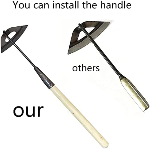 All-Steel Hardened Hollow Hoe,Garden Hoes for Weeding,Hollow Hoe for Gardening,Hoe Garden Tool,Garden Hoe for Backyard Weeding, Loosening, Farm Planting
