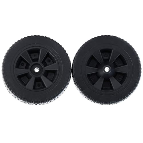 7 Inch 70-05-104 DGF493BNP DGH474CRP Wheels Replacement Parts for Dyna Glo Grill Wheels DGF510SBP DGH450CRP DGH450CRP-D DGH450CRP-D DGB494SPB Plastic Black Gas Grill Wheel Replacement 2 pcs