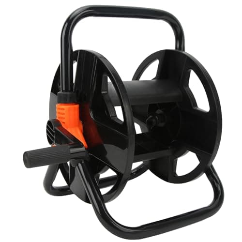 Hose Winding Reel, Portable Garden Hose Reel Cart, Hose Reel Water Pipe Storage Rack, ABS Single Arm Tool for Garden Car Washing Watering
