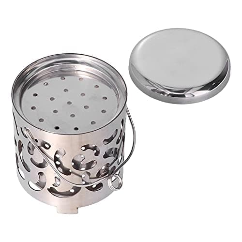AMONIDA Tent Heater for Camping, Stainless Steel Mini Tent Heater Camping Heating Cover, for Outdoor Backpackers Hiking, Camping and Barbecue