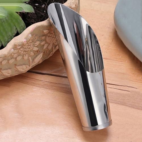 Stainless Steel Plant Soil Shovel Potting Scooper Small Garden Shovel Soil Scoop Fertilizer Feed Scooper for Flower Planting