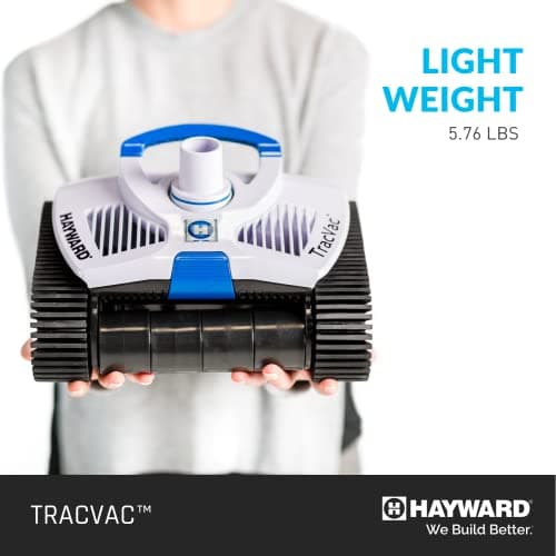 Hayward W3HSCTRACCU TracVac Suction Pool Cleaner for In-ground Pools up to 40 ft in Length + Hayward W560 PoolVac Navigator Standard Leaf Canister